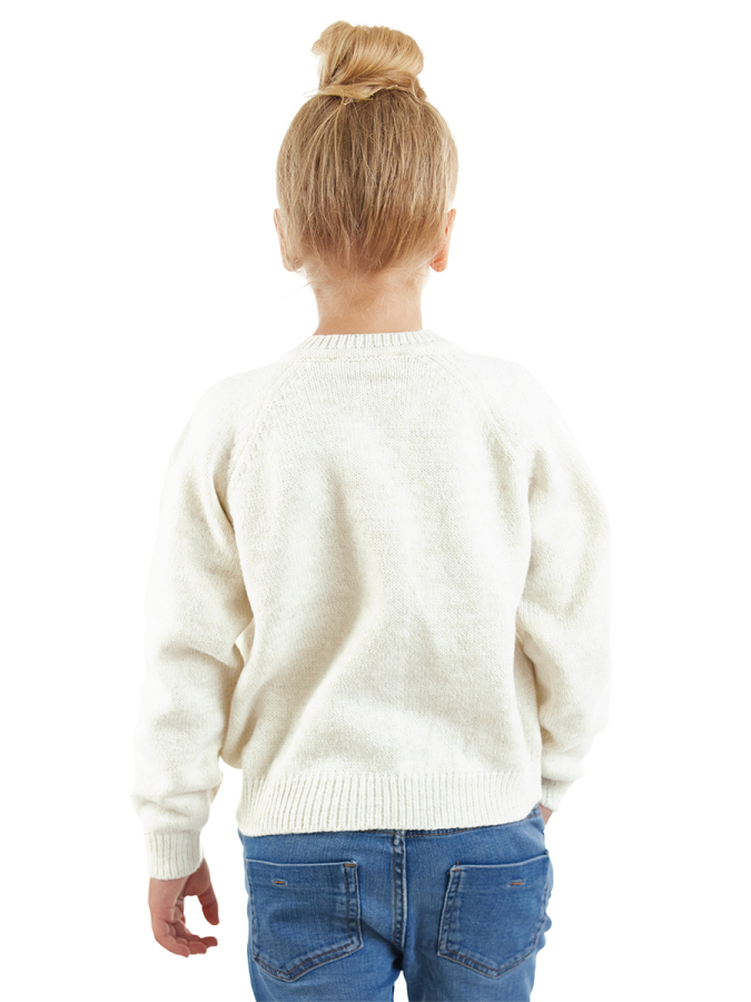 Girl Button Up Cardigan with Toy - 2