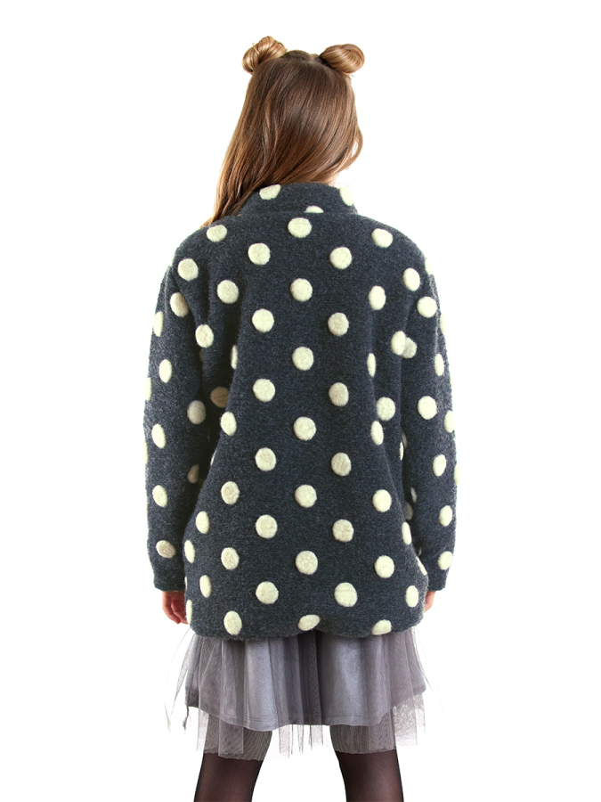 Girl Dotted Cachet Coat - 2