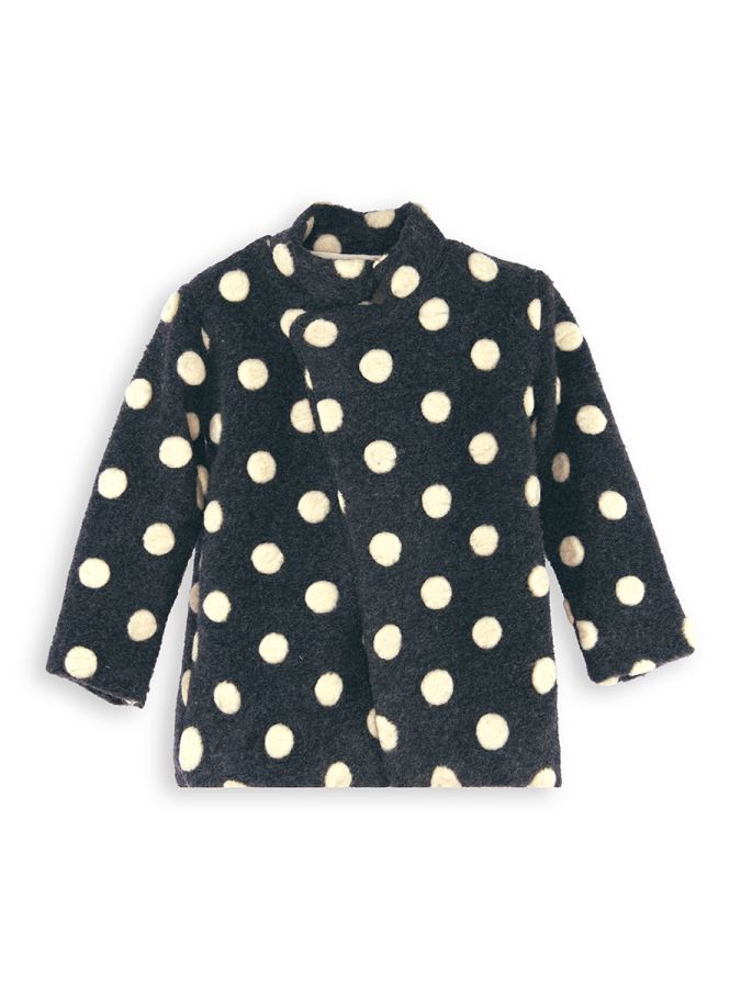 Girl Dotted Cachet Coat - 3
