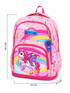 Girl Pink Unicorn 4-Piece School Bag Set - 2