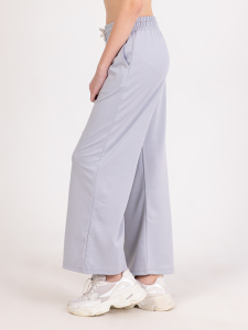 Girl Wide Leg Grey Sweat-Pants - 2