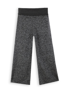 Girl Wide Legs Black Soft Pants - 4