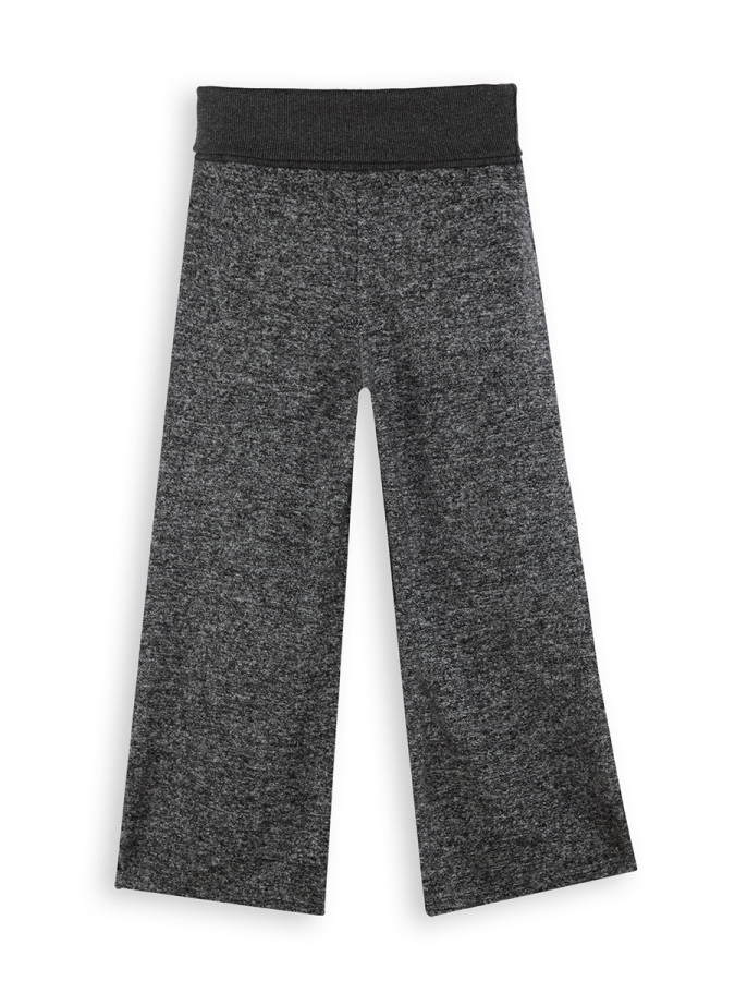 Girl Wide Legs Black Soft Pants - 4