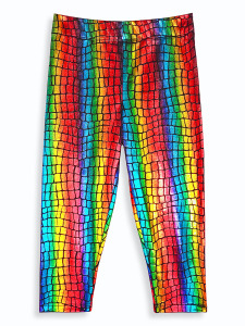 Girls 2-Piece Set Crop Top&Foil Leggings - 7