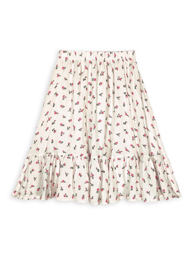 Girls 2-Piece Set Crop Top&Skirt Floral - 8