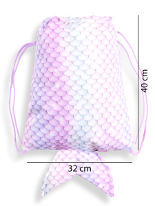 Girls Beach Backpack Bag Mermaid - 4