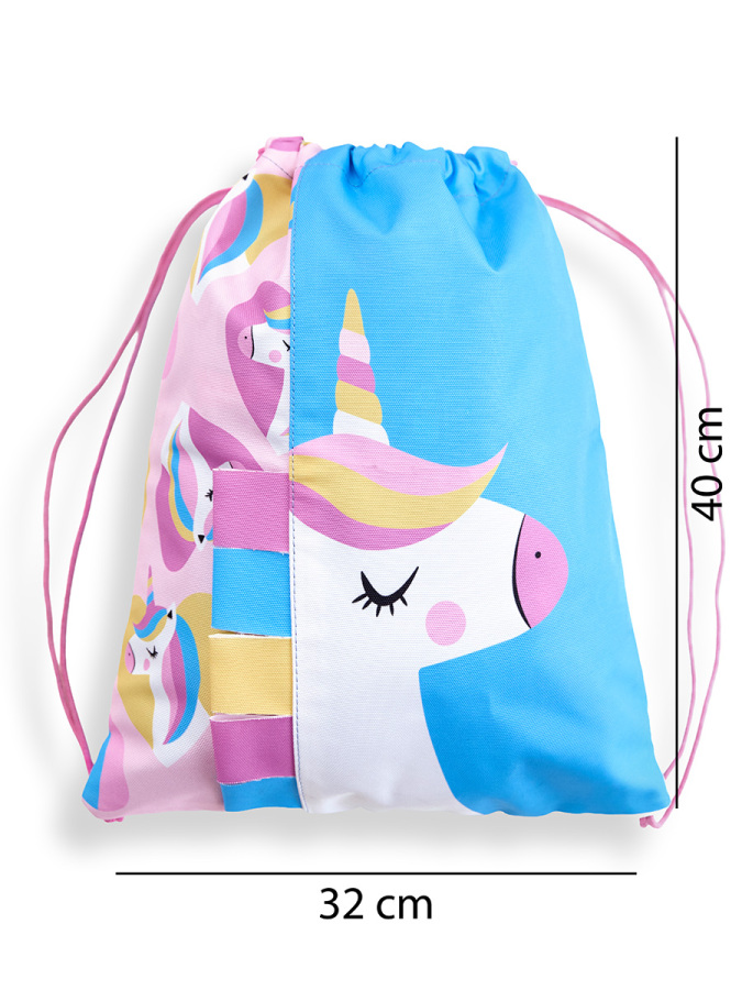 Girls Beach Backpack Bag Unicorn - 4