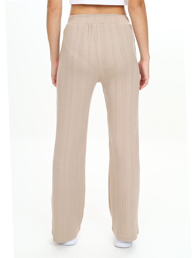 Girl's Beige Basic Flare Leg Sweatpants - 2