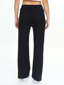 Girl's Black Basic Flare Leg Sweatpants - 2