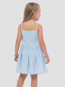 Girls Dress Blue Seahorse - 2