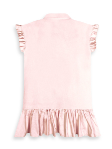 Girls Pink Unicorn Dress %100 Cotton - 5