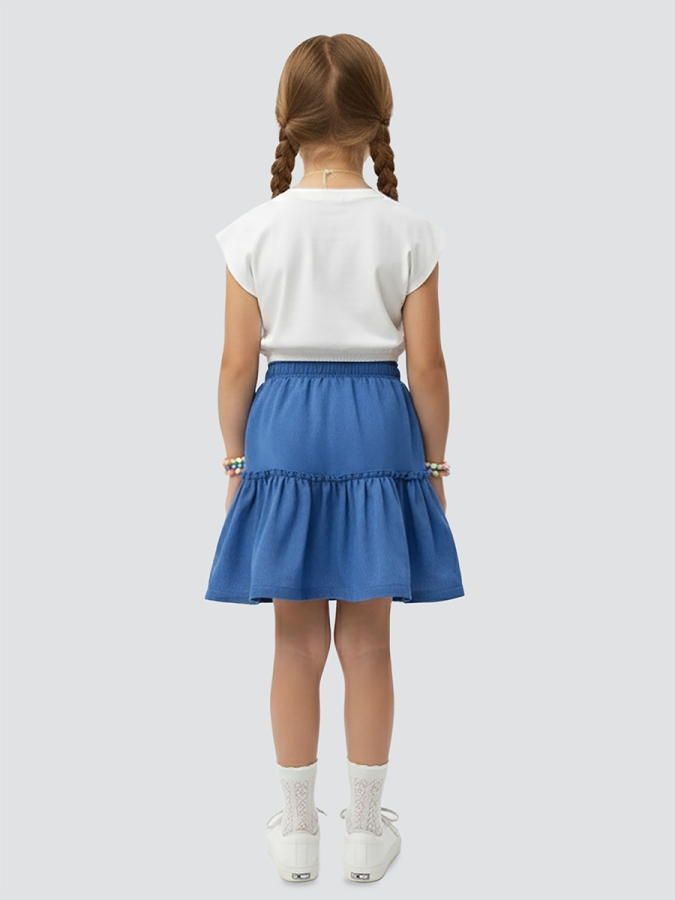 Girls Set Crop Top&Skirt Floral - 2