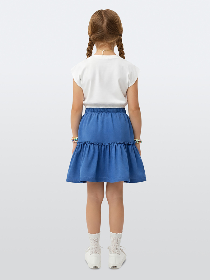 Girls Set Crop Top&Skirt Floral - 2