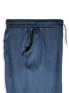 Girls Set Denim Look Silver Cat - 2