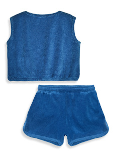 Girls Set Terry Cloth Crop Top&Shorts Daisy - 5