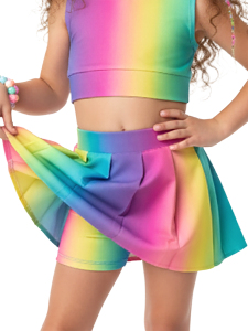 Girls Sports Leggings and Crop Top - 2