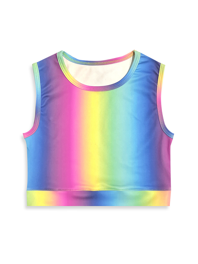 Girls Sports Leggings and Crop Top - 7