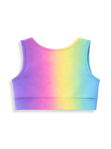 Girls Sports Leggings and Crop Top - 6
