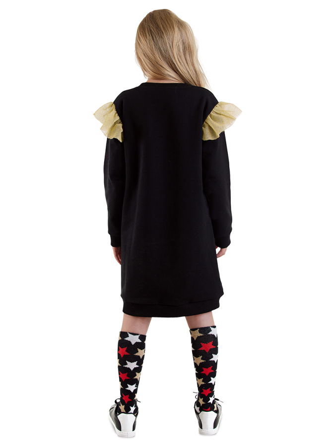 Glitter Cat Girl Black Dress - 2