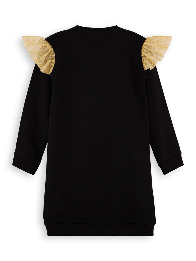 Glitter Cat Girl Black Dress - 4