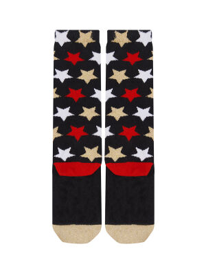 Glitter Cat Knee-Lenght Girl Socks - 4