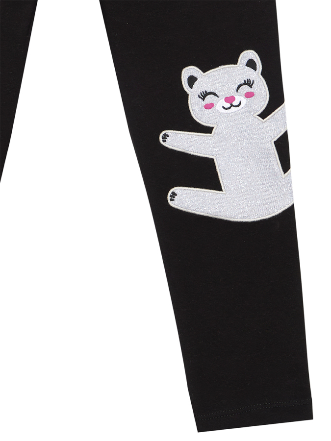 Glitter Leo Girl T-shirt&Leggings Set - 2