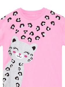 Glitter Leo Girl T-shirt&Leggings Set - 8