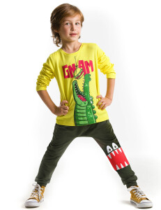 Gnam Erkek Çocuk T-shirt Pantolon Takım - Denokids