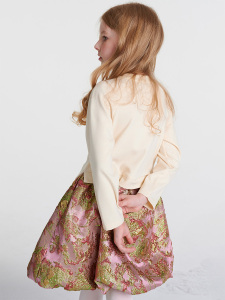 Gold Jakar Balon Etek Elbise - 2