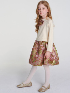 Gold Jakar Balon Etek Elbise - 3