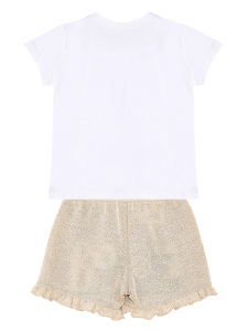 Golden Bunny Girl T-shirt&Shorts Set - 5