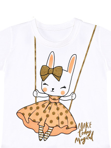 Golden Bunny Girl T-shirt&Shorts Set - 8
