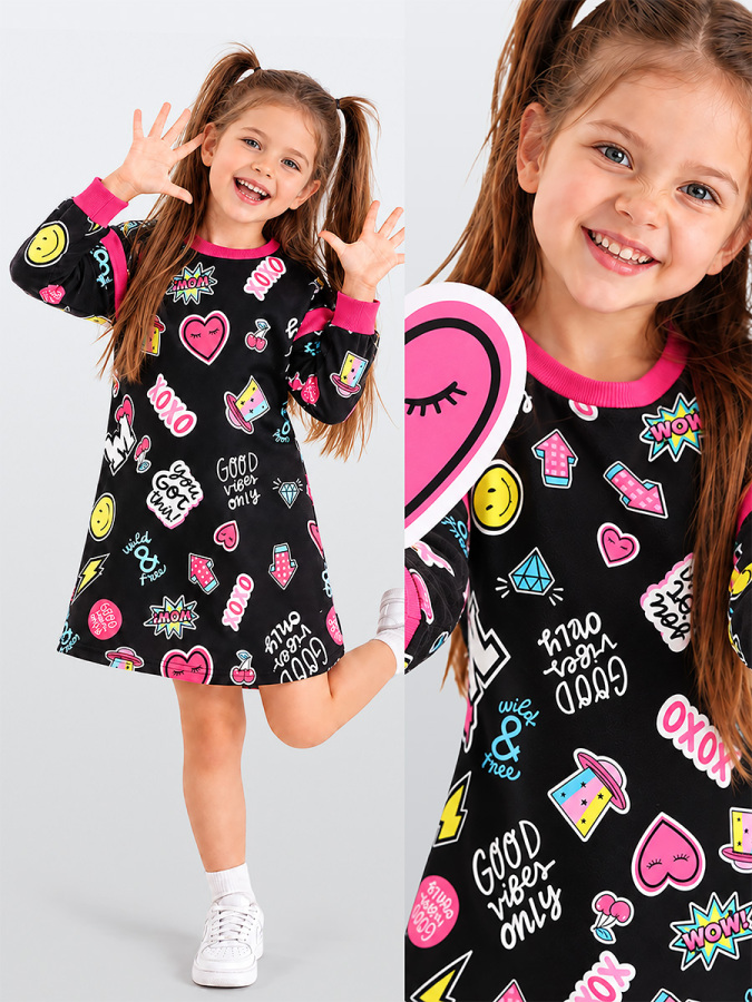 Good Vibes Girl Dress - 1