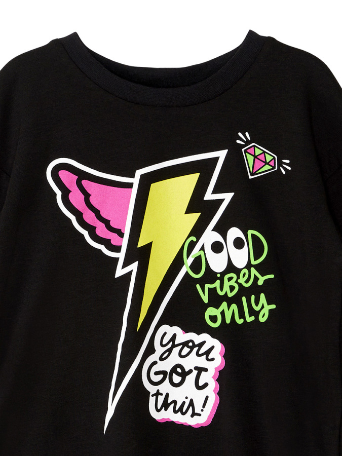 Good Vibes Girl T-shirt&Leggings Set - 8