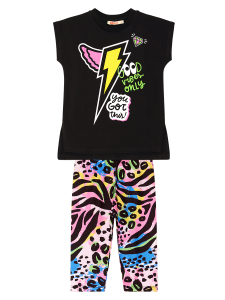 Good Vibes Girl T-shirt&Leggings Set - 3