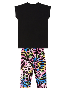 Good Vibes Girl T-shirt&Leggings Set - 4