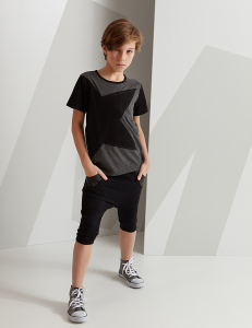 Gray Star Erkek Çocuk T-shirt Kapri Şort Takım - MSHB&G