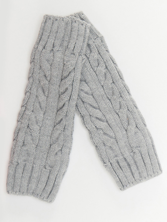 Grey Girl Knit Leg Warmer - 4