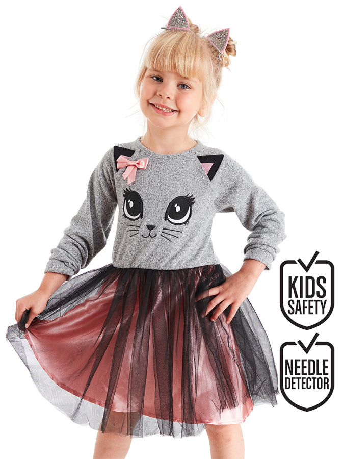 Grey Kitty Dress - 1