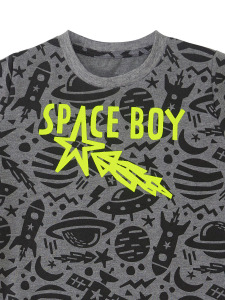Grey Space Boy T-shirt&Shorts Set - 9