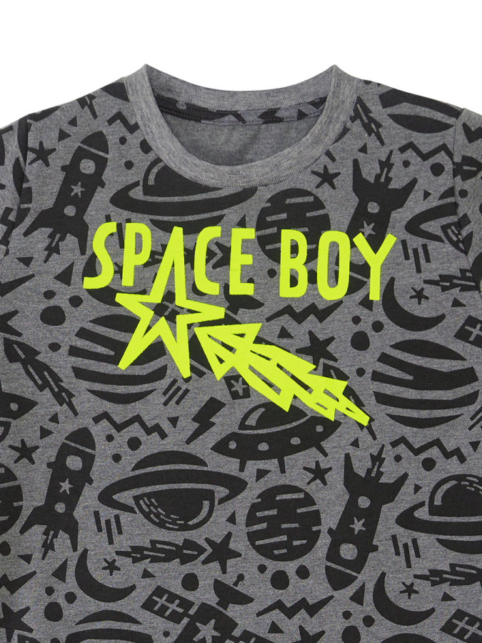 Grey Space Boy T-shirt&Shorts Set - 9