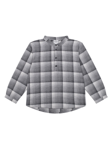 Gri Ekose Erkek Çocuk Gömlek - Antebies