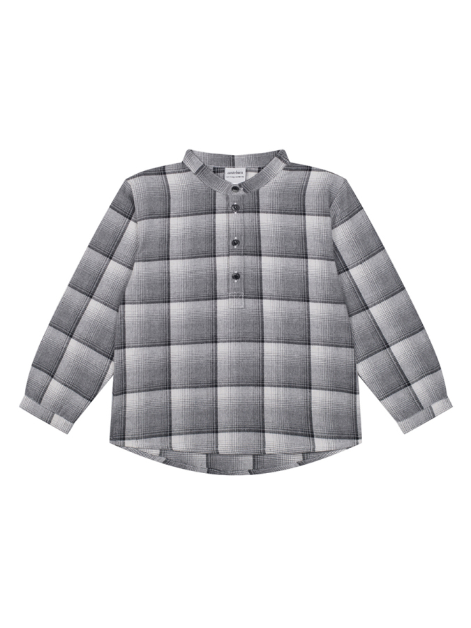 Gri Ekose Erkek Çocuk Gömlek - 1