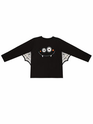 Halloween Erkek Çocuk Siyah T-shirt - Thumbnail