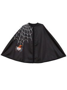 Halloween Cadılar Bayramı Kostümü Unisex Çocuk Siyah Pelerin - 3