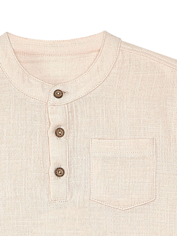 Handsome Muslin Boy Shirt&Shorts Set - 8