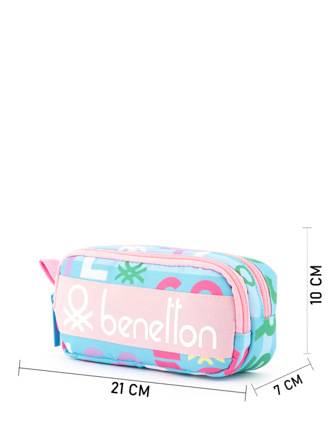 Harf Baskılı Çift Bölme Kız Çocuk Kalemlik - 5