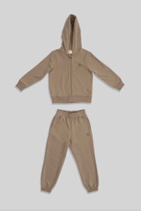 Harves Zeytin Çocuk Sweatshirt Eşofman 2'li Takım - 5