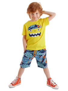 Hawai Korsan Erkek Çocuk Yazlık T-shirt Şort Takım - 1
