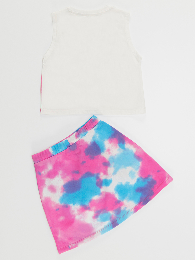 Heart Girl Crop-Top&Skirt Set - 4